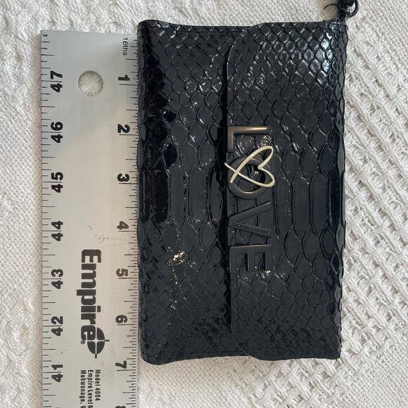 new Victoria's Secret Love faux patent croc wallet clutch bag A1 2017 - Picture 2 of 13